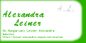 alexandra leiner business card